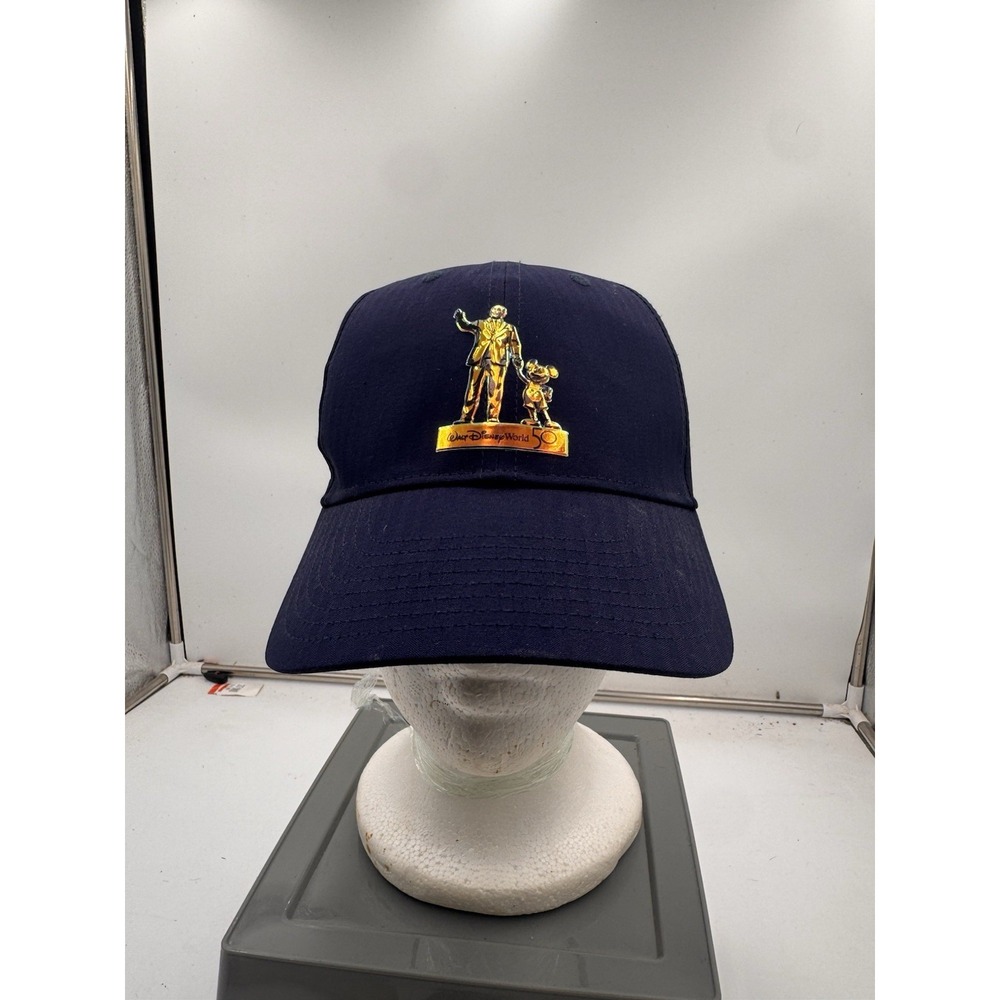 Disney Parks 50th Anniversary Nike Legacy 91 Dri Fit Hat Cap Adult OS Navy Blue